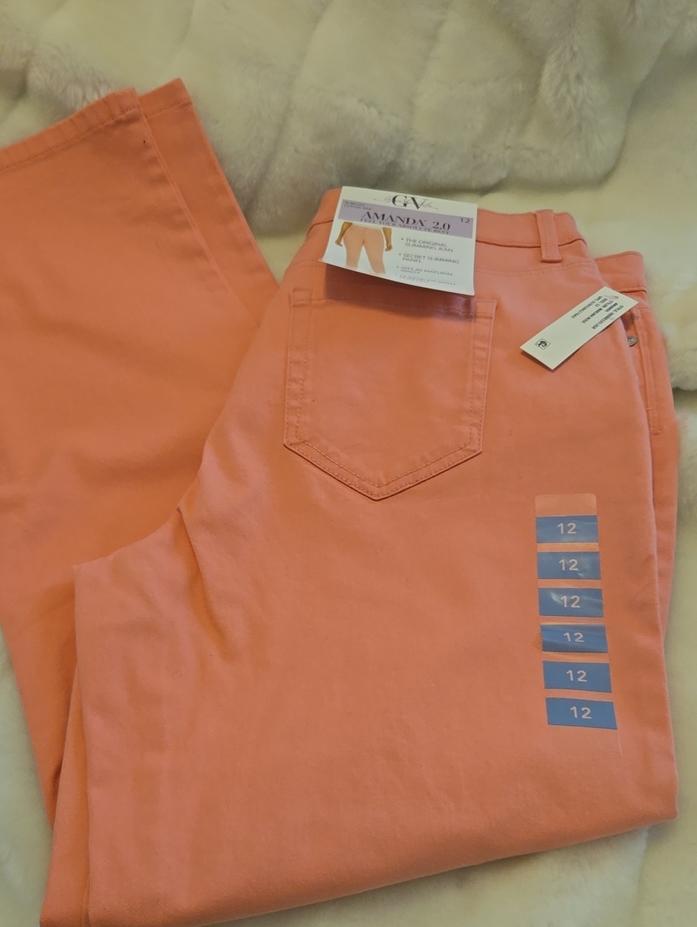 Gloria Vanderbilt Coral Straight Leg Jeans